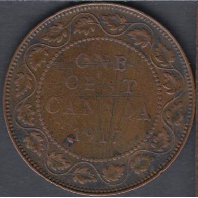 1917 - F/VF - Canada Large Cent