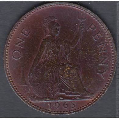 1963 - 1 Penny - Cleaned - Great Britain