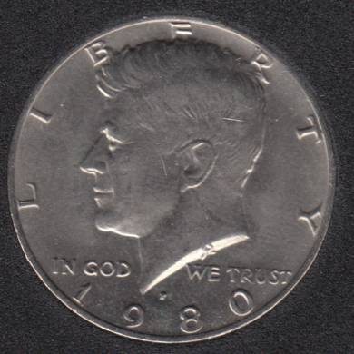 1980 P - Kennedy - 50 Cents