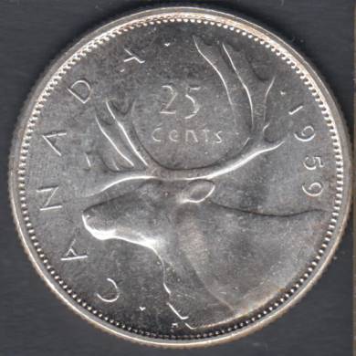 1959 - B. Unc - Canada 25 Cents