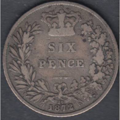 1872 - 6 Pence - Grande Bretagne