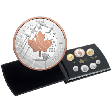 2024 - Ensemble preuve numismatique en argent fin  100&#7497; anniversaire de l'Aviation royale canadienne