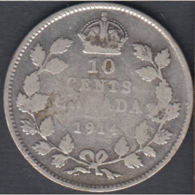 1914 - VG - Canada 10 Cents