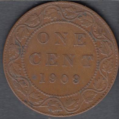 1909 - Fine - Canada Large Cent