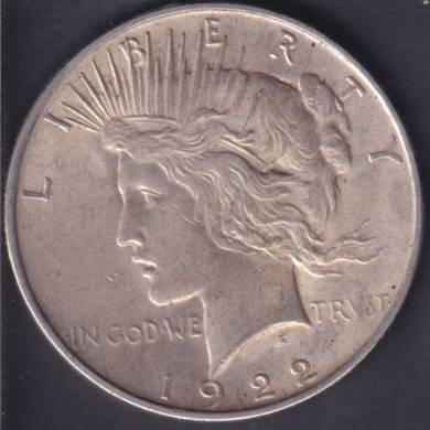 1922 - VF - Peace Dollar USA