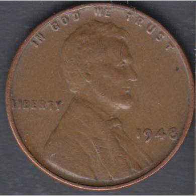 1948 - VF EF - Lincoln Small Cent