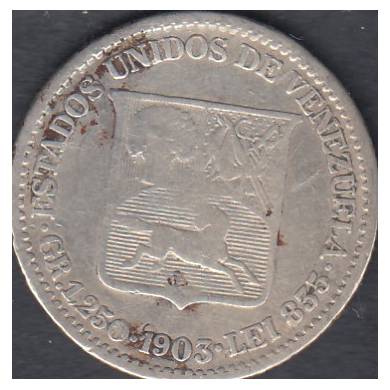 1903 - 25 Centimos - Venezuela