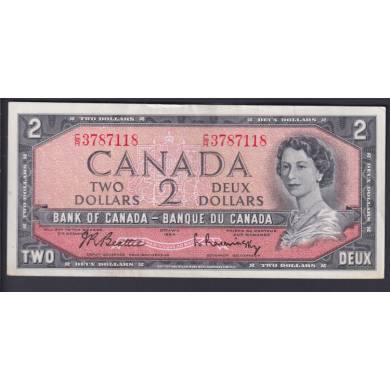 1954 $2 Dollars - EF - Beattie Rasminsky - Prfixe C/R