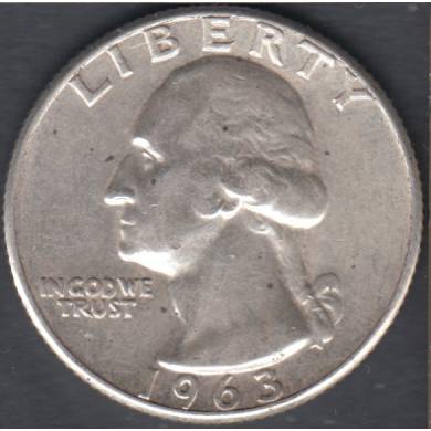 1963 - AU/UNC. - Washington - 25 Cents