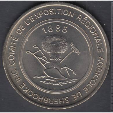 Sherbrooke - 1985 - 1885 - 100° Ann. de l'Exposition Agricole - $1 Trade Dollar