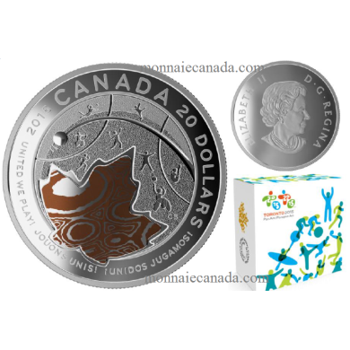 2015 - $20 - 1 oz. Fine Silver Mokume Gane - TORONTO 2015 Pan Am and Parapan Am Games