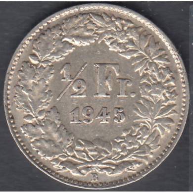 1945 B - 1/2 Franc - Switzerland