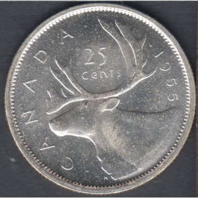 1955 - B.Unc - Canada 25 Cents