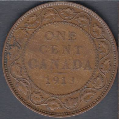 1913 - VG/F - Canada Large Cent