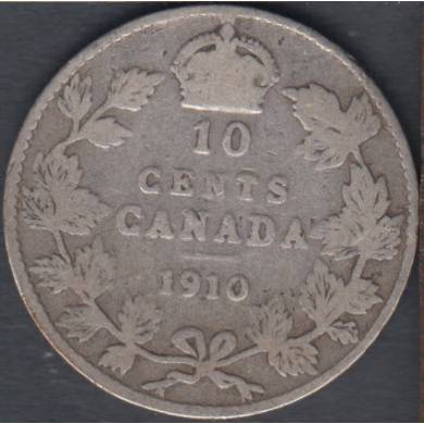 1910 - VG - Canada 10 Cents