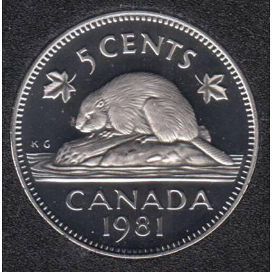 1981 - Proof - Canada 5 Cents