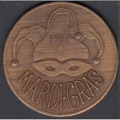 1967 - Mardi Gras - Worry Fot The Birds -Blue Jay Carnival Club - Civington LA. - Medal