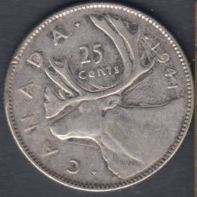 1941 - VF - Canada 25 Cents