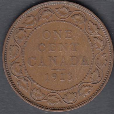 1913 - F/VF - Canada Large Cent