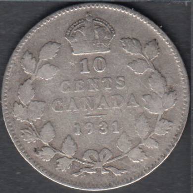 1931 - Good - Canada 10 Cents