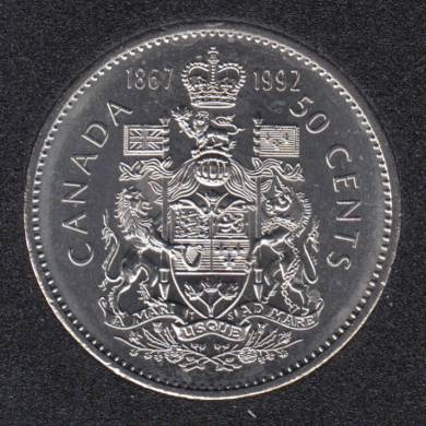 1992 - 1867 - B.Unc - Canada 50 Cents