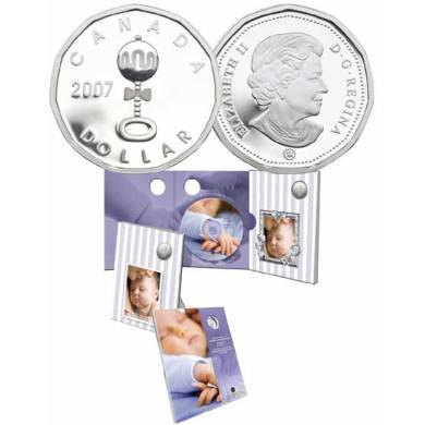 2007 Silver Dollar Canada  Baby Rattle Set **LOW MINTAGE 3207 SET**