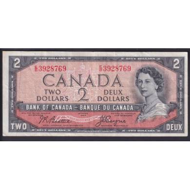 1954 $2 Dollars Face du Diable - EF - Beattie Coyne - Prfixe E/B