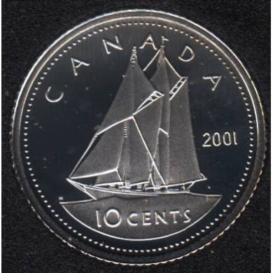 2001 - Proof - Silver - Canada 10 Cents