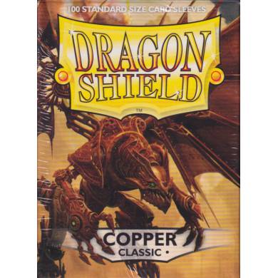 Dragon Shield - 100 Standard Size Card Sleeves Copper Classic