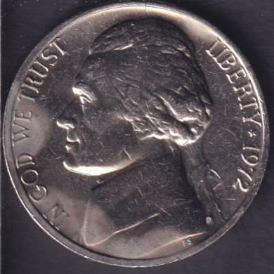 1972 - Jefferson - B.Unc - 5 Cents USA