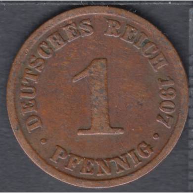 1907 A - 1 Pfennig - Germany