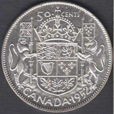 1952 - Unc - Canada 50 Cents