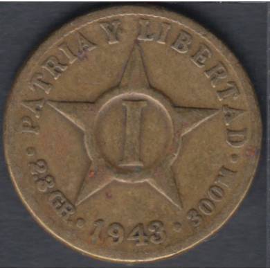 1943 - 1 Centavo - Cuba