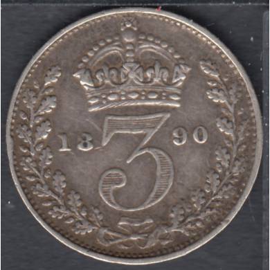 1890 - 3 Pence - Grande Bretagne