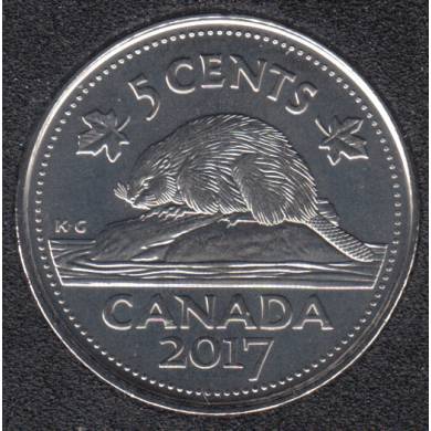 2017 - B.Unc - Beaver - Canada 5 Cents
