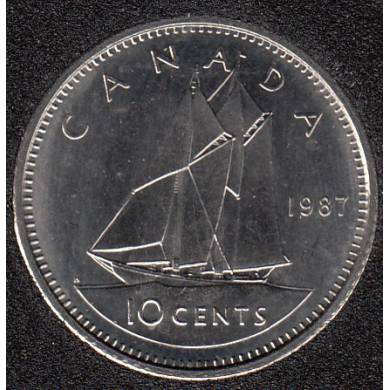 1987 - B.Unc - Canada 10 Cents
