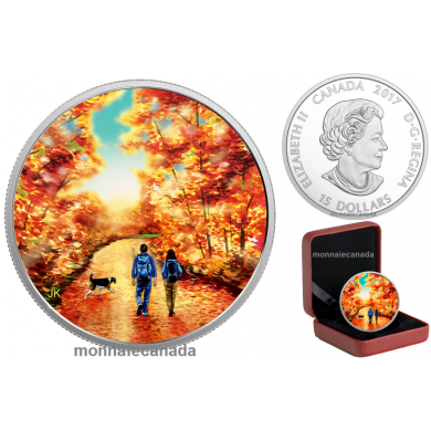 2017 - $15 - Great Canadian Outdoors: Sunrise - Pure Silver Glow-in-the-Dark Coin