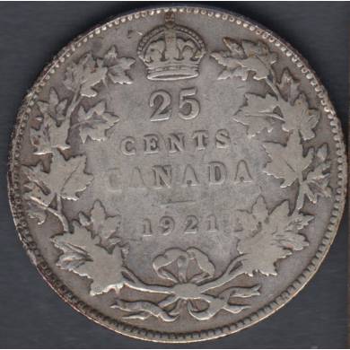 1921 - VG - Canada 25 Cents