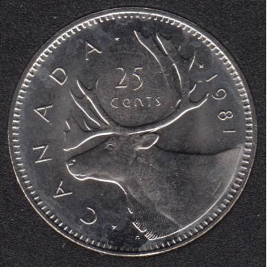 1981 - B.Unc - Canada 25 Cents