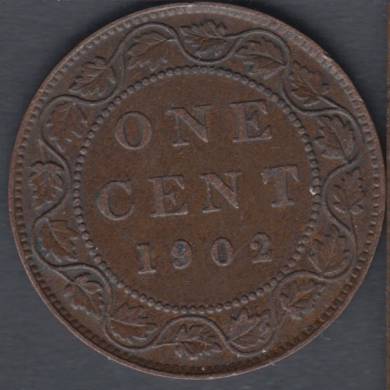 1902 - VF/EF - Canada Large Cent