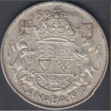 1950 - VF - No Design - Canada 50 Cents