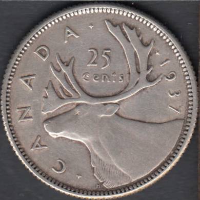 1937 - VF - Canada 25 Cents