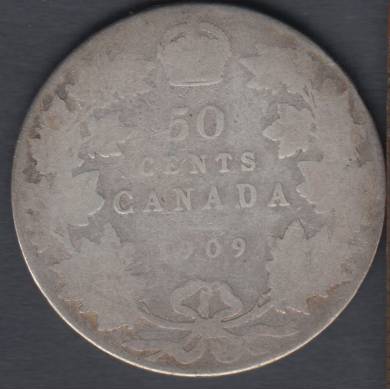 1909 - Good - Canada 50 Cents
