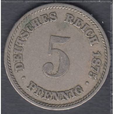 1875 A - 5 Pfennig - Germany