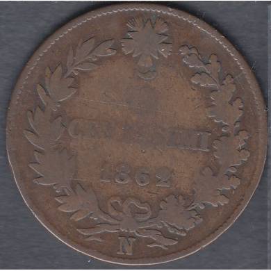 1862 N - 5 Centisimi - Italy