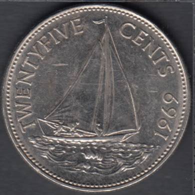 1969 - 25 Cents - Bahamas