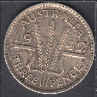 1942 D - 3 Pence - Australie