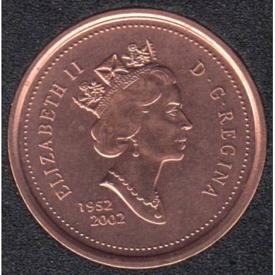 2002 - 1952 - B.Unc - Canada cent