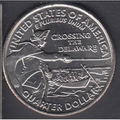 2021 D - B.Unc - Crossing the Delaware - 25 Cents