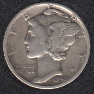 1942 - Mercury - 10 Cents